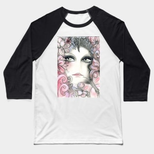 pink woodland fairy Jacqueline Mcculloch House of Harlequin Baseball T-Shirt